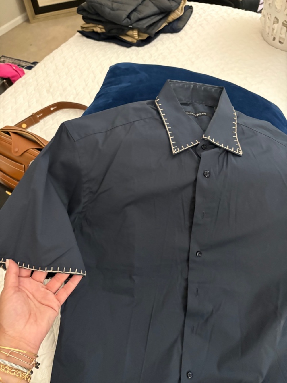 Hammer Made Veil LIMITED EDITION 
Short Sleeve Shirt 
Performance stretch